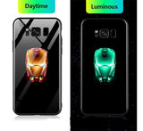 Superhero Luminous Glass Phone Cases for Samsung ..........(Several Different Characters)