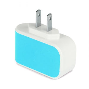 US Plug Wall Charger Station 3 Port USB Charger Travel AC Adapter (Multiple Colors)