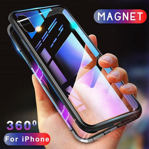 Shock Armour Magnetic Phone Cases For Iphone With Or Without Front Tempered Glass. (Multiple Colors)