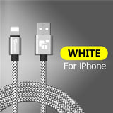 Durable Braided Armor USB Cable For IPhone (Multiple Colors)