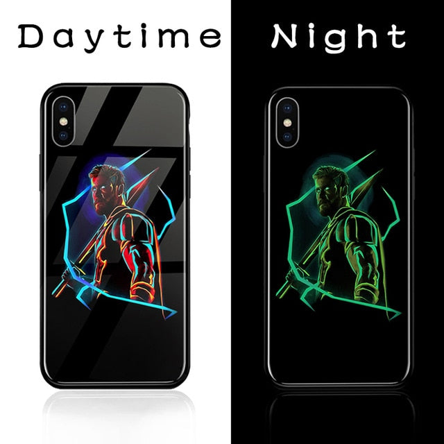 Superhero Luminous Glass Phone Cases for Iphone ..........(Several Dif – Shock Armour Superhero Luminous Glass Phone Cases for Iphone ..........(Several Dif – Shock Armour